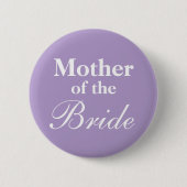 Elegante Mutter der Braut lila violette Taste Button (Vorderseite)