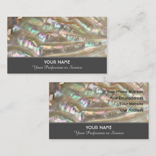 Elegante Mutter der Pearl Visitenkarte (Vorne/Hinten)