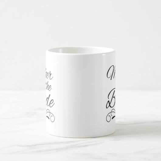 Elegante Mutter des Brautherzels Hochzeit von Gold Kaffeetasse (Mittel)