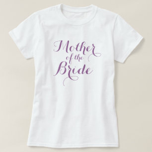 Elegante Mutter des Brautt-shirts   Lavendels T-Shirt