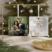 Elegante Mutter des Groom Foto Memory Keepake Ornament Aus Metall