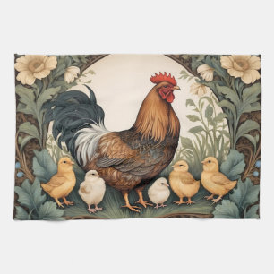 Elegante Mutter Hen mit Hühnern Geschirrtuch