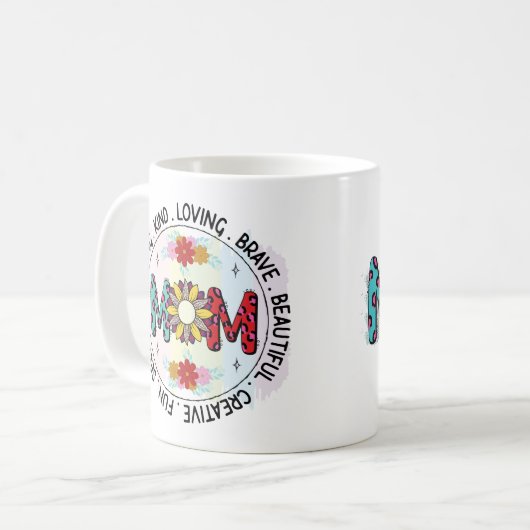 Elegante Mutter-Tag-Mama Tasse (Vorderseite Links)