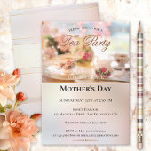 Elegante Mütter Tea Party Einladung