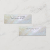 Elegante Mutter von Pearl Earring Display Mini Visitenkarte (Vorne/Hinten)