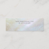 Elegante Mutter von Pearl Earring Display Mini Visitenkarte (Rückseite)