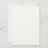 Elegante Muttertags-Blumengrußkarte Karte (Rückseite)
