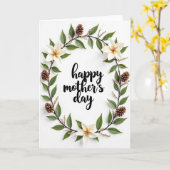 Elegante Muttertags-Blumenkarte Karte (Gelbe Blume)