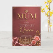 Elegante Muttertags-Grußkarte Karte (Gelbe Blume)