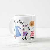 Elegante Muttertags-Illustration Kaffeetasse (Vorderseite Links)