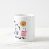 Elegante Muttertags-Illustration Kaffeetasse (Mittel)