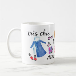 Elegante Muttertags-Illustration Kaffeetasse