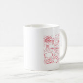 Elegante Muttertags-Kunst Kaffeetasse (VorderseiteRechts)