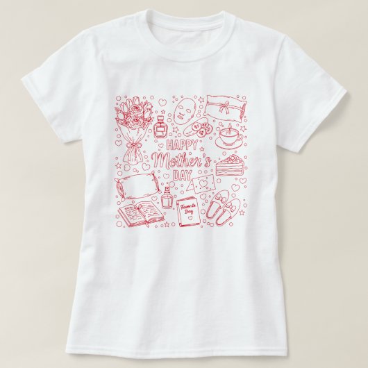 Elegante Muttertags-Kunst T-Shirt (Design vorne)