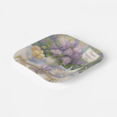 Elegante Muttertags-Lilien in Lila Pappteller (Gewinkelt)