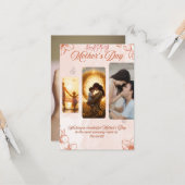 Elegante Muttertagskarte - Eine herzliche Hommage Karte