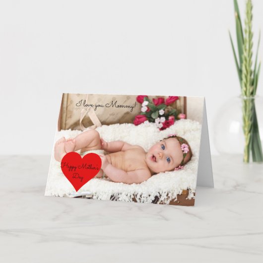 Elegante Muttertagskarte Karte (Vorderseite)