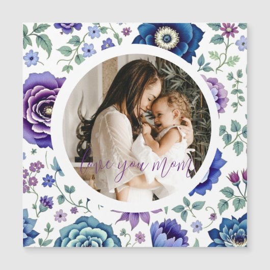 Elegante Muttertagskarte Magnetkarte (Vorderseite)