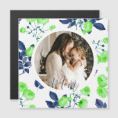 Elegante Muttertagskarte Magnetkarte (Vorne/Hinten)