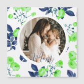 Elegante Muttertagskarte Magnetkarte (Vorderseite)