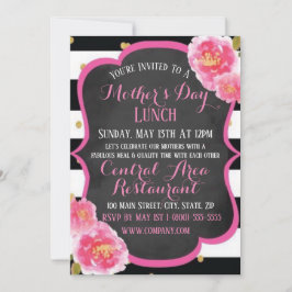 Elegante Müttertagskarte zum Mittag Einladung