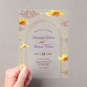 Elegante mystische Himmelshochzeit Acryleinladungen (Insitu (Handheld))