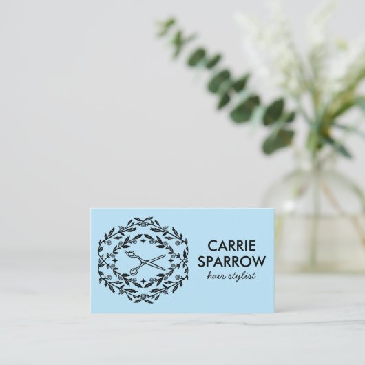 Elegante Mystische Rose Reben Kraft Visitenkarte (Stehend Vorderseite)