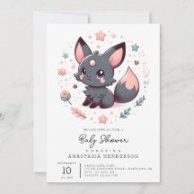 Elegante Mythical Fox Baby Shower