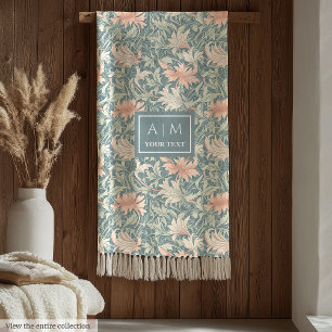 Elegante, nach Morris gestaltete, personalisierte Fleecedecke