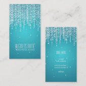 Elegante Nacht blenden Blau Visitenkarte (Vorne/Hinten)