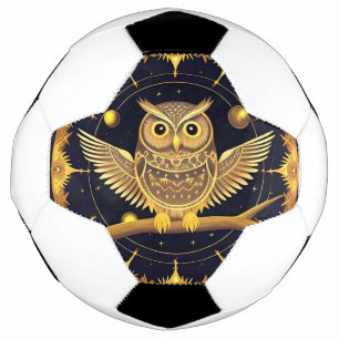 Elegante Nacht-Eule-Illustration Fußball