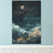 Elegante Nacht Leinwanddruck (Insitu (Holzboden))