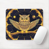 Elegante Nachtschwärmerei Mousepad (Mit Mouse)