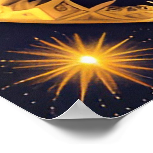 Elegante Nachtschwärmerei Poster (Ecke)