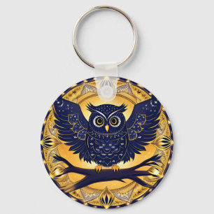 Elegante Nachtschwärmerei Schlüsselanhänger