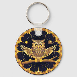 Elegante Nachtschwärmerei Schlüsselanhänger