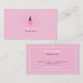 Elegante Nagellack-Maskenbildner-Visitenkarten Visitenkarte (Vorne/Hinten)