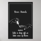 Elegante Nagelstudio-Wandkunst Poster (Vorne)