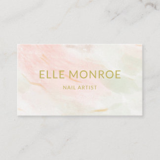 Elegante Nail Artist Business & eAppointment Card Visitenkarte