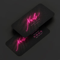 Elegante Nail Artist Manicures Hot Pink Neon
