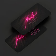 Elegante Nail Artist Manicures Hot Pink Neon