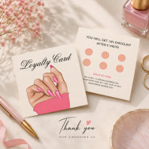 Elegante Nail Artist Manicurist Salon Loyalität Ka