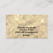 Elegante Nail Tech Diamond Glitzer Business Card Visitenkarte (Rückseite)