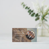 Elegante Nails Business Card - Bearbeitbar & profe Visitenkarte (Stehend Vorderseite)