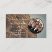 Elegante Nails Business Card - Bearbeitbar & profe Visitenkarte (Vorderseite)