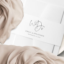 Elegante Namen Datum Skript, das wir Hochzeit mach Einladungsbanderole