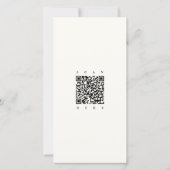 Elegante Namen | Skript-Lesezeichen-QR-Code Save The Date (Rückseite)