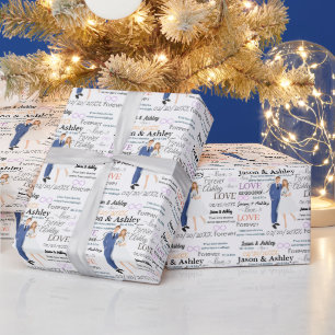 Elegante Namen von Braut und Gräuel/Datum Geschenkpapier