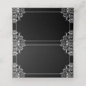 Elegante Namenskarten für Hochzeiten | Nadine (sch Platzkarte (Innenseite Aufgefaltet)