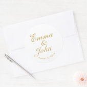 ELEGANTE NAMES GASTGESCHENK HOCHZEIT STICKERS (Umschlag)